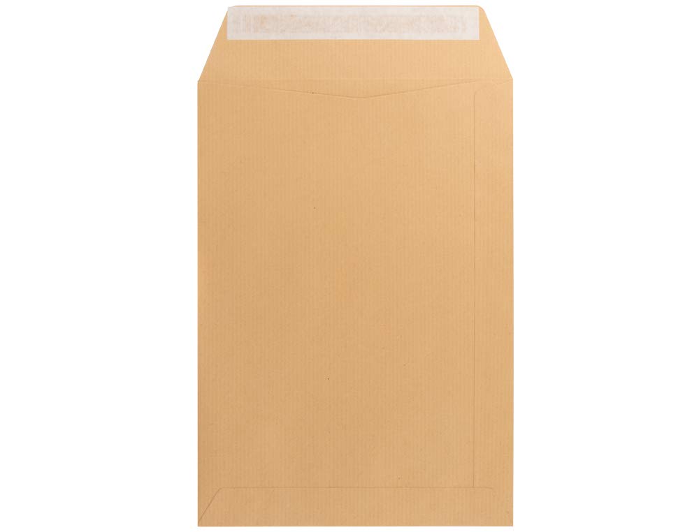 Sobre bolsa kraft salarios 132x187 mm tira de silicona caja de 500 unidades.