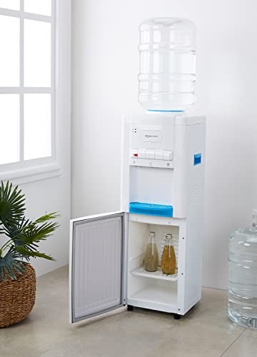 Image of amazon basics Hot, Cold and Normal Water Dispenser with Refrigerator, Top Loading