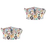 VALICLUD 2stücke Kochmütze Für Junge Mädchen Aus Baumwolle Dicke Waschbare Chef-haube Für Kochkurse Geburtstagsfeiern Cosplay-zubehör Küchenausstattung Für Kleine Küchenchefs