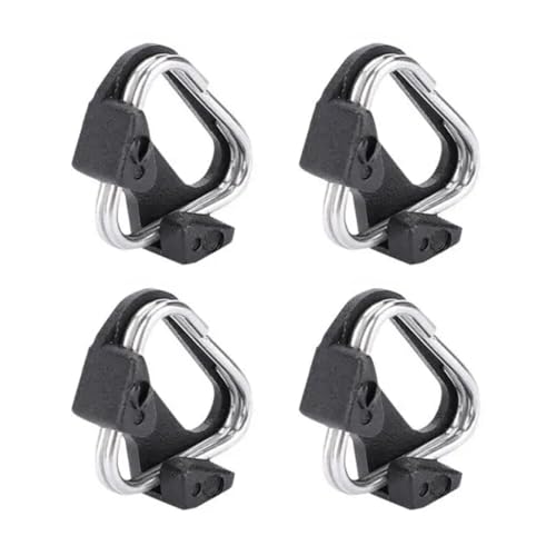 WHGHNCQ 4 Pezzi Camera Strap Gancio Anello Triangolare Tracolla Fotocamera Cinghia Macchina Fotografica Gancio Triangolare Forma Triangolare in Acciaio Inox con Custodia Protettiva