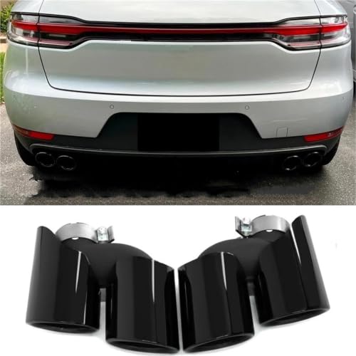 Embouts d'échappement doubles à quadruples Macan Base 2.0T 2019-2024 noir