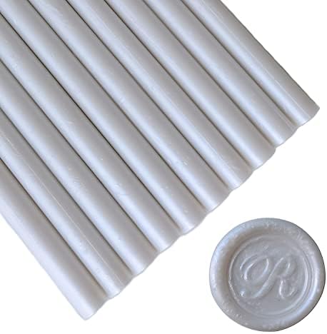 10 Pieces Black Sealing Wax Sticks for Wax Seal Stamp, AMTOL Sealing Wax Sticks for Glue Gun,Great for Wedding Invitations, Wine Packages,Cards Envelopes, Gift Wrapping. (Black)