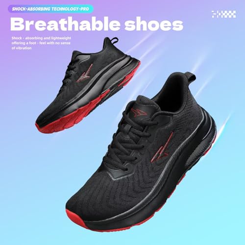 Image of Mens Wide Toe Box Running Shoes Casual Walking Sneakers Tennis Comfortable Athletic Sport Gym Workout Soft Sole
