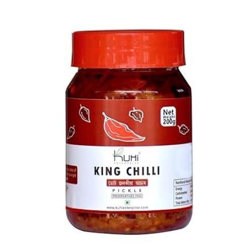 Sponsored Ad - King Chilli Pickle | Naga Morich | Bhut Jolokia | Ghost Pepper Pickle 200gm