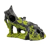 Ipetboom 魚とエビの隠れ家にな人工樹脂製ツリールート水槽オーナメント 鮮やかで空洞のツリーホールデザイン 水中長使用可能な生息環境アクアリウム造形装飾品