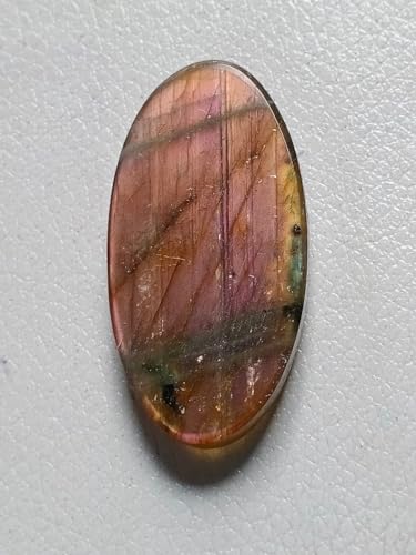 Labradorite violette véritable de forme ovale 41mm pour joaillerie fine - 6