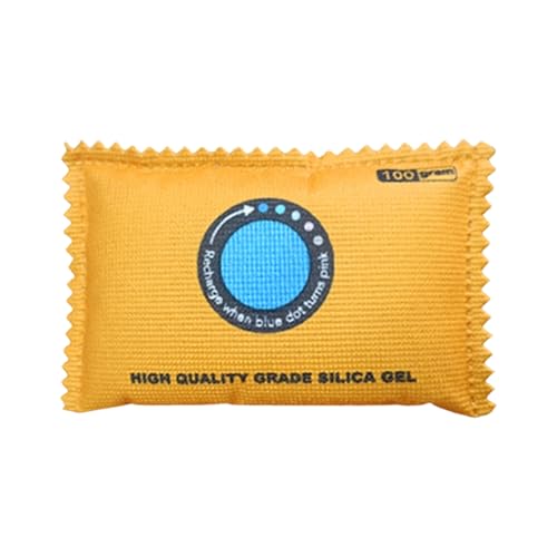 Gel de sílice - Deshumidificador | Deshumidificador | Microwave Reactivated Color Indicating Desiccant para armario y alimentos | Paquetes deshumidificadores reutilizables para cámara y zapatos