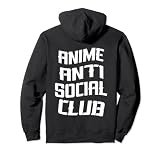 Anime Anti Social Club Otaku Anime Merch Sudadera con Capucha