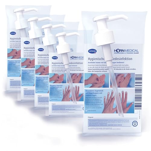 5er Set Horn Medical Dosierpumpe passend für 500 ml Flaschen der Hersteller Bode & Schülke