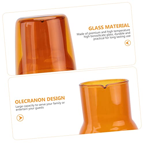 Set de vaso y tetera de vidrio transparente para agua miniatura 6