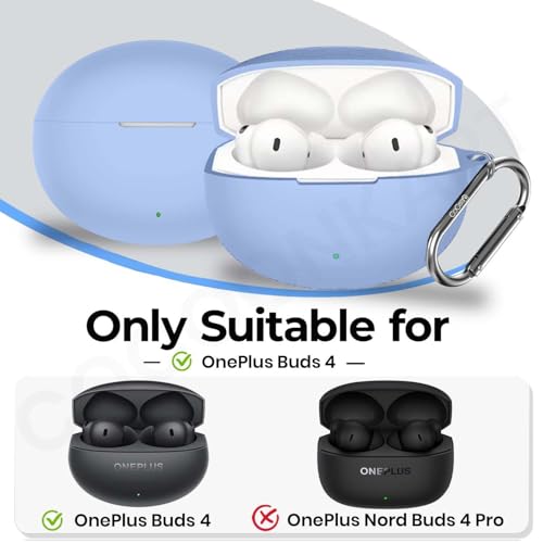 Image of Silicone Case Cover Compatible for OnePlus Buds 4 -Sky Blue