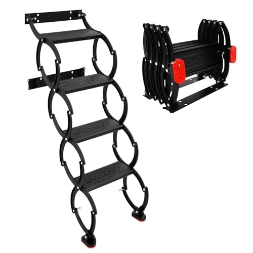 4-Step Wall Mounted Retractable Stair