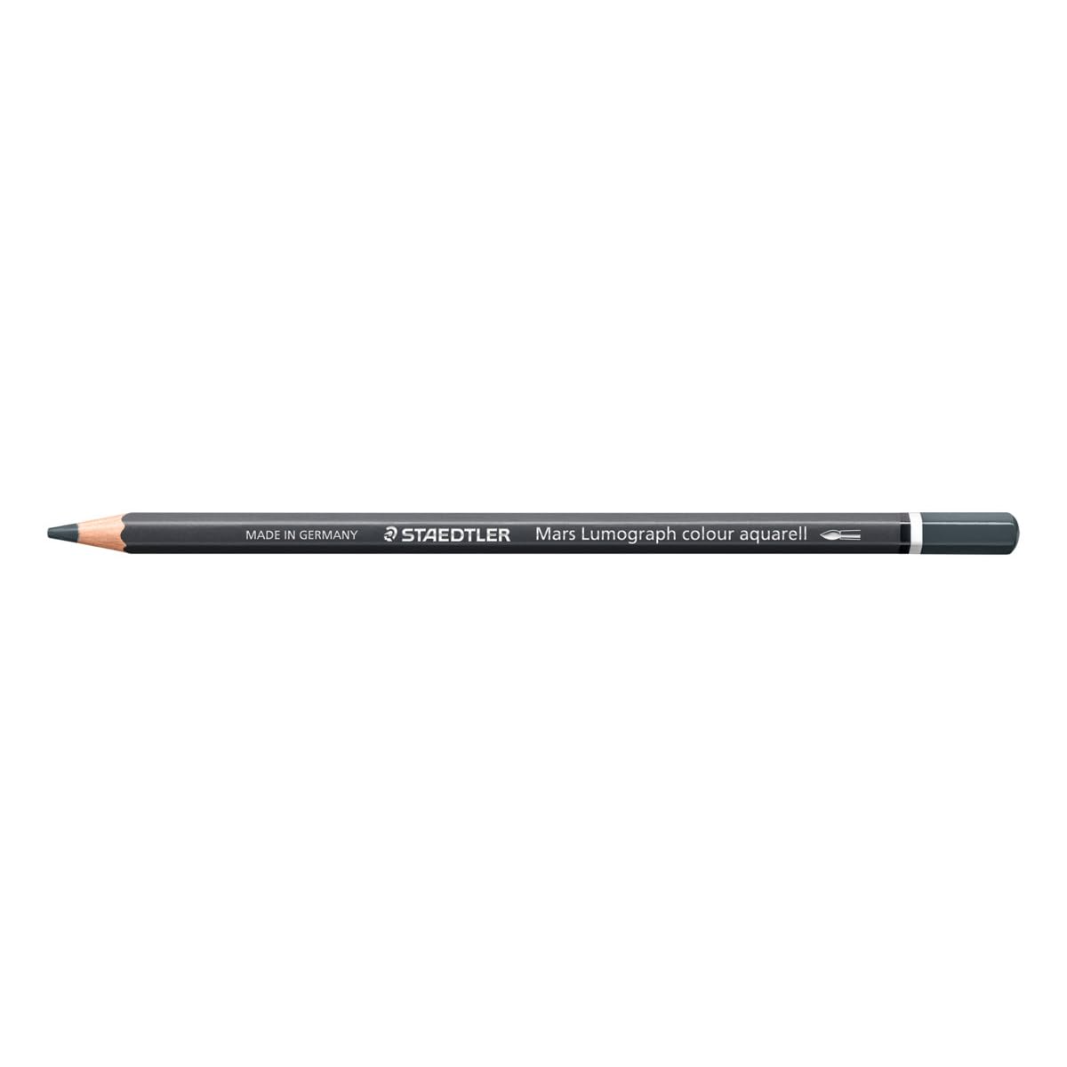 STAEDTLER Watercolour Pencil - Anthracite - Mars Lumograph Colour Aquarell - Pack of 6, 104-899