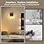 Kimjo Battery Operated Wall Sconce Set of 2 with Remote, Rechargeable Wireless Wall Lights with Dimmable Bulb and Glass Shade, Wall Decor for Bedroom Bathroom Hallway