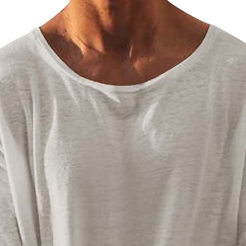 Maiyifu-GJ Men's Casual Crew Neck Tshirts Running Long Sleeve Sweatshirt Fashion Loose Streetwear3