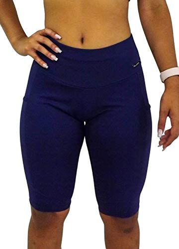 Bermuda Academia Em Poliamida com Bolso Preta