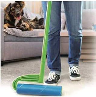 Leo Mega Cleaning Extendable Lint Roller with 25 Sticky Peel Tape Refill Long Lint Remover Roller Set for Household and Pet Hair Removal Effortless Cleaning.