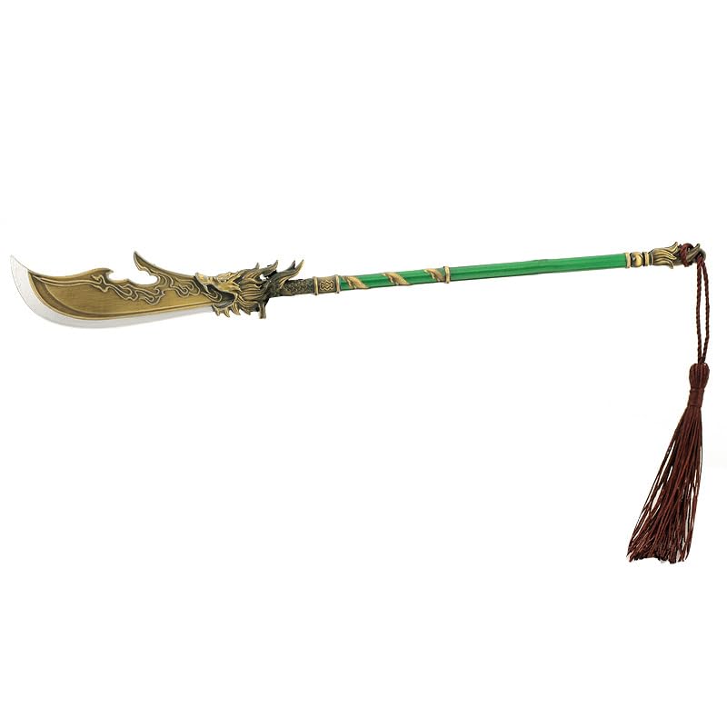 kou　ドラゴン彫刻付き金属製武器　偃月刀　関羽 Amazon.co.jp: [猫神山] 三国志 武将 英雄 武器 関羽 雲長 青龍偃月刀
