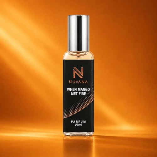 Image of When Mango Met Fire Perfume 20ml for Men & Women | Fruity Tropical Mango Fragrance with Warm Spicy Notes | Long Lasting Perfume Spray | Pocket Perfume for Daily Wear, Travel & Office