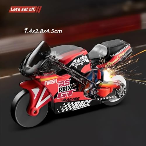 Generic Sparkling Stunt Bike Toy Keychain for Kids - Image 5