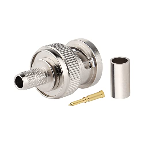 MOOKEERF Pack 10 Conectores BNC Macho 50 Ohm RG58 miniatura 2