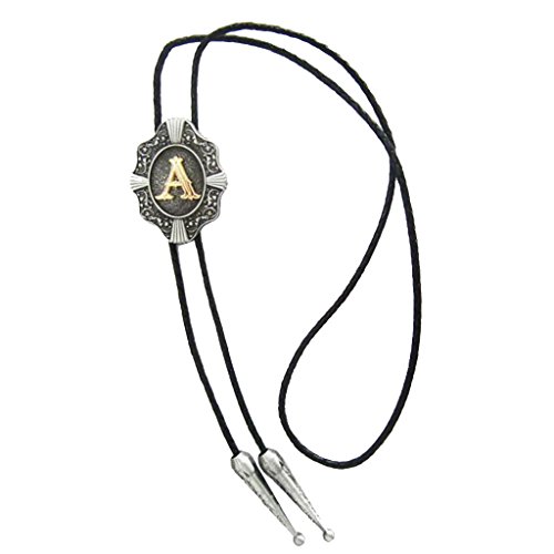 milageto Letra Inicial A C D Western Cowboy Rodeo Bolo Tie Colgante...