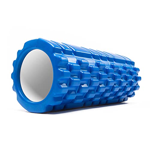 Rouleaux de massage des fascias, rouleaux en mousse »Anasuya« de #DoYourFitness / Idéal pour l ' auto-massage détendre le tissu conjonctif (fascia) prévenir et traiter les douleurs musculaires / haute qualité thérapeutiques s'utilise debout, allongée ou assise surface ultra douce compact robuste particulièrement léger (700 g) et facile à transporter / stabilise la colonne vertébrale détend chaque muscle du corps longueur 34 cm x largeur 14 cm / couleur: bleue Cover