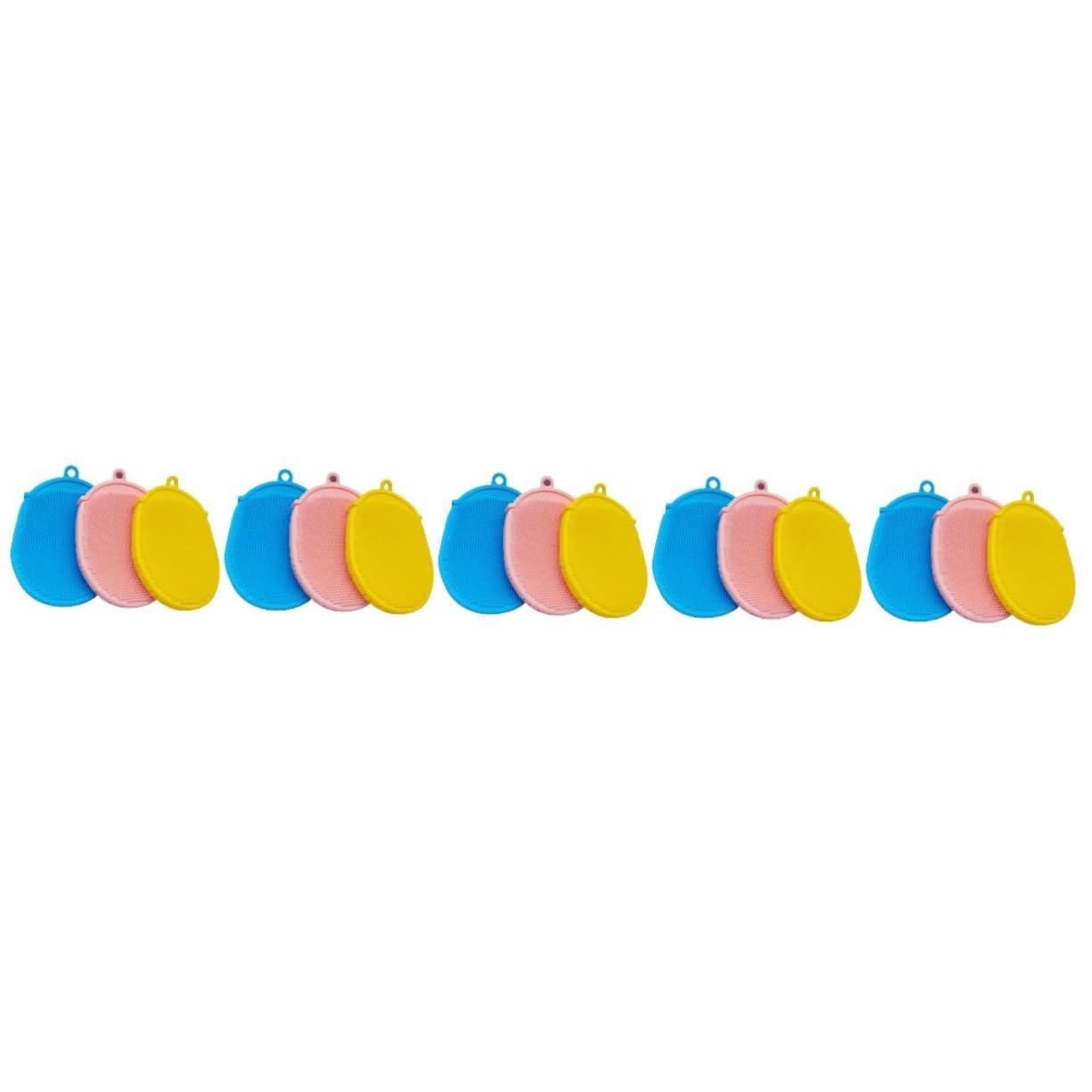 minkissy 15 cepillos de baño de silicona para la cara, cepillo de para exfoliadores corporales, cepillo de corporal, guante de cepillado