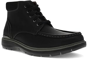 Mens Rowan Rugged Casual Boots: Black Men's Shoes for Uncompromising Style