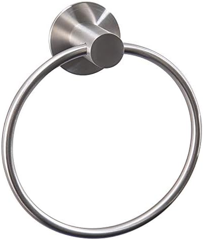 GERUIKE Adhesive Towel Ring Wall Mount Hand Towel Ring Self Adhesive Towel Hanger Stainless Steel Rustproof Brushed Nickel