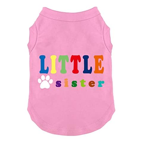 Harbyel Dog Clothes Dog Shirt for Small Large Dogs Costume Puppy Gift Pet Clothes Letter Printed Little Sister Vest Cover