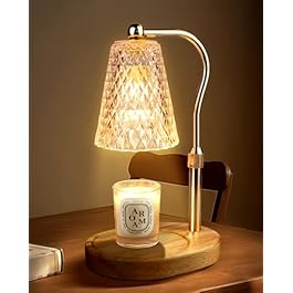 Candle Warmer Lamp with Timer, Adjustable Dimmable Candle Lamp Warmer, Women Gifts for Christmas, Black Lamp Warmer Gifts for Mom, Men Candle Lamp, Home Decor for Bedroom Living Room Decor