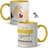 Taza Día del Padre. Taza Papá. Tazas Desayuno Originales. Taza Ceramica 330 ml. Regalos con Frases. Padre Genial Taza Día del Padre. Taza Papá. Tazas Desayuno Originales. Taza Ceramica 330 ml. Regalos con Frases. Padre Genial