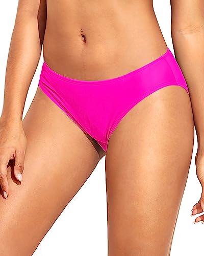 Image of Women Bikini Bottom Full Coverage Bathing Suit Bottoms Swimsuit Bottom | Low Waist Design, Side Strap Cutout, Full Rear Coverage, Secure Fit, Soft Breathable Fabric
