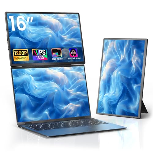 Image of Portable Monitor for Laptop - Laptop Screen Extender HDMI USB C Travel External Display with Stand Gaming Monitor for PC MAC Switch Phone Computer Xbox PS4 /5 - D1