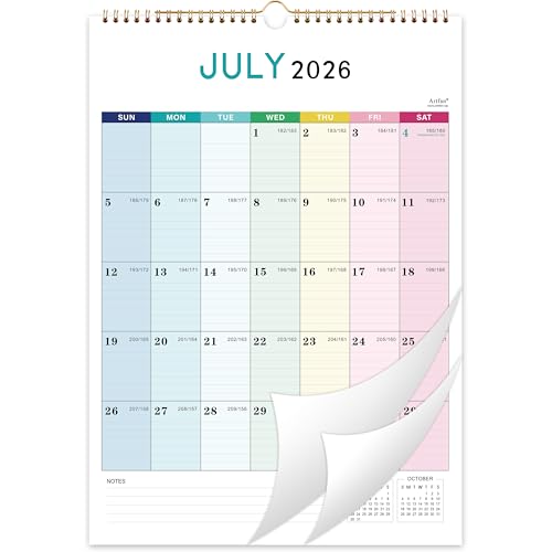 Calendar 2026-2027 - Wall Calendar 2026-2027, Jul. 2026 - Dec. 2027, 12' x 17', 18 Months Wall...
