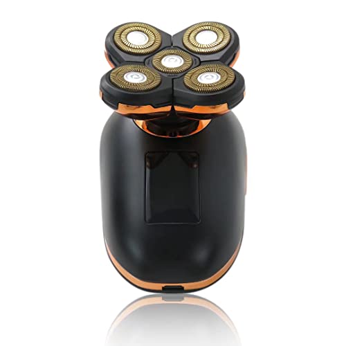 4D Electric Shaver, Teepao 5 in 1 Washable and Adjustable Beard Trimmer, 3 Blades Rechargeable Safety Shaver Razor for Men