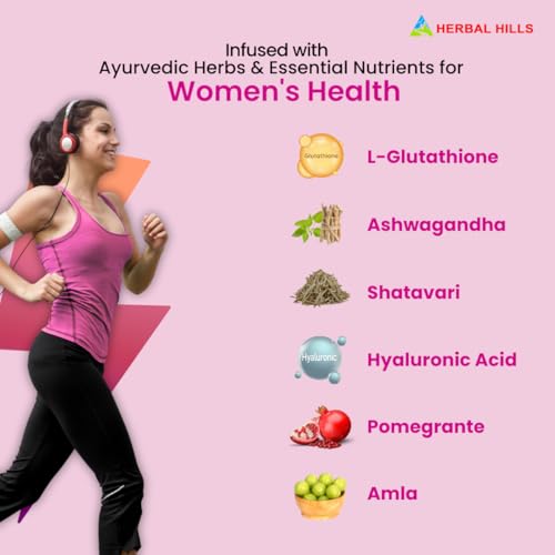 Image of Herbal Hills Femo Fizz Women's Daily Fitness Effervescent Tablet with L-Glutathione & Hyaluronic Acid for Glowing Skin - 15 Effervescent Tablets (Pack of 1)