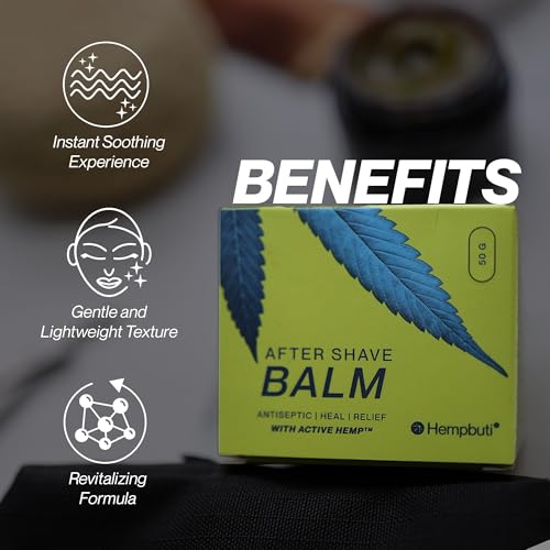 Image of After Shave Balm For Men, Post waxing cream for Women | Free Sulfates, Parabens, Silicones, Alcohol, PEG's or Artificial Fragrance Free | Refreshing, Moisturizing & Soothes Skin | Natural Antiseptic | 50g