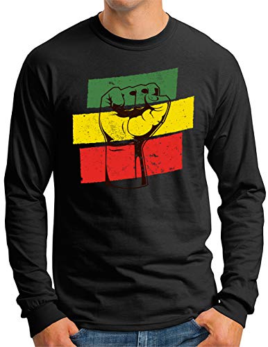 T-shirt manches longues OM3 portez le message de force be Strong Peace Power