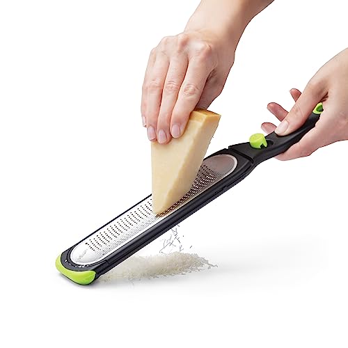 Dreamfarm 1mm Ozest – Fine | Speed Citrus Cheese Nut Food Self-Cleaning POP Button Zester | Easy Fluffy Zest No Pith | Non-Slip Foot, Safer Control | Blade Cover Measures 2 Tbsp | Black/Green… - Image 5