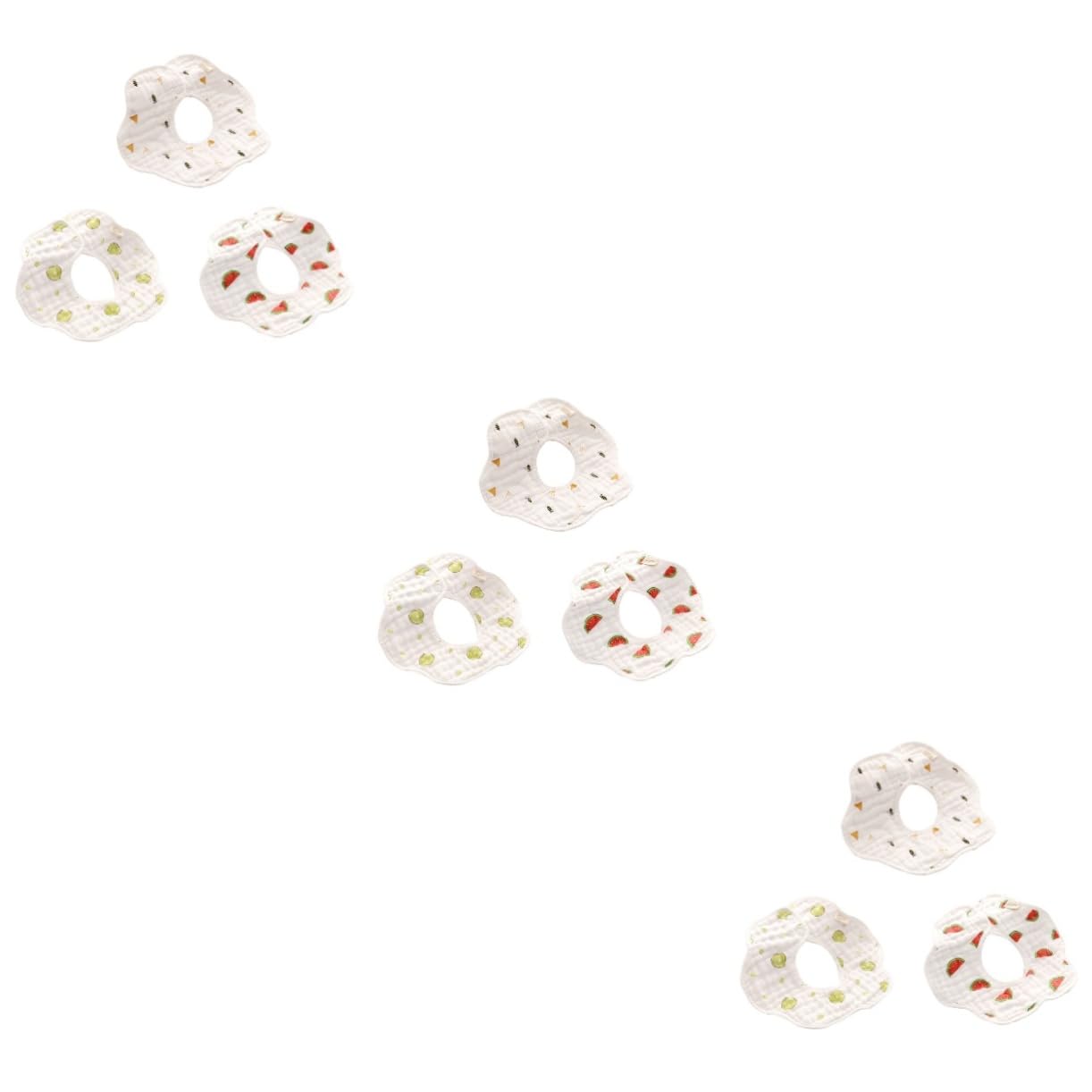 TOYANDONA Baberos 9 Piezas babero artículos cómodos para bebés pétalo suministros niño 8 capas de gasa Baberos Cómodos