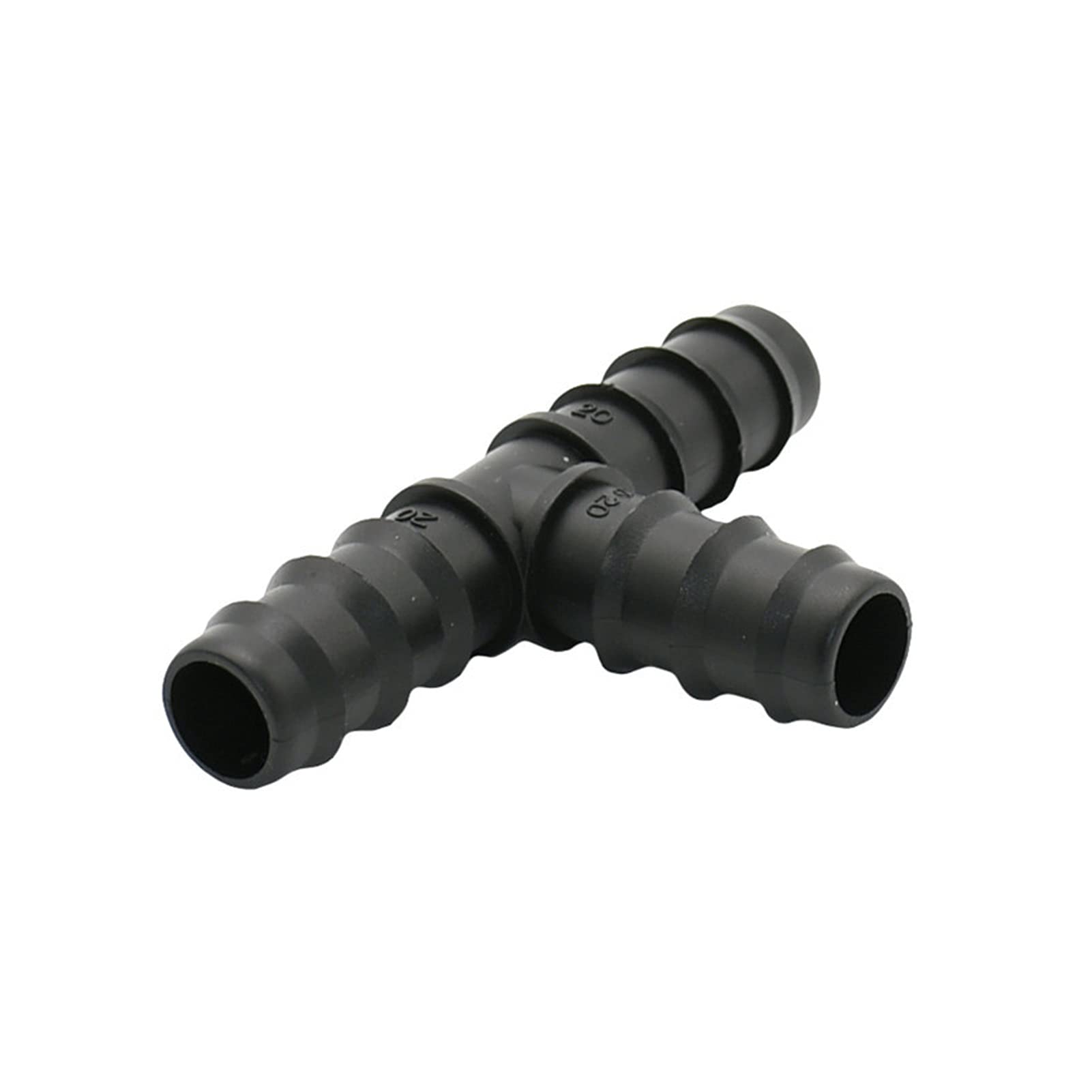 Adattatore per Tubi da Giardino Irrigazione da Giardino Tee Barb 1 / 220mm Tubo Flessibile Tee Connettore 1/2 Giardino Irrigazione Tee 50pcs (Color : 20mm Hose, Diameter : 3/4'')
