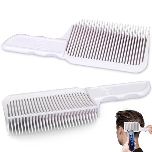 Peine Fade para corte de cabello, 2 piezas, blanco miniatura 1
