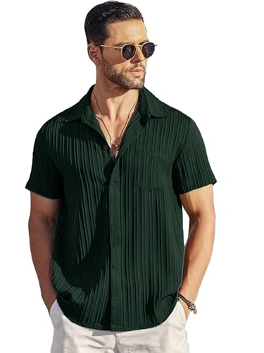 Image of Noble Monk Men's Polyester Regular Fit Solid Casual Shirt |Half Sleeve | |Stylish Shirt