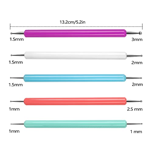 Bqan 10Pcs Dotting Tools Set For Nail Art, Art Dot Tools Embossing Stylus For Painting #TOP1