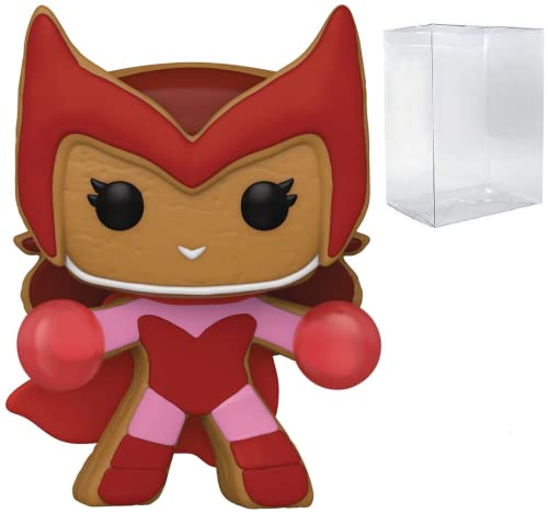 POP Marvel: Holiday, Gingerbread Scarlet Witch Funko Pop! Vinyl Figure (Bundled with Compatible Pop Box Protector Case)