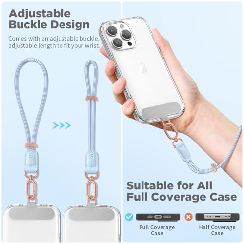 Image of SURPHY Phone Wrist Strap, Keychain Wristlet, Phone Lanyard with Tether Tab