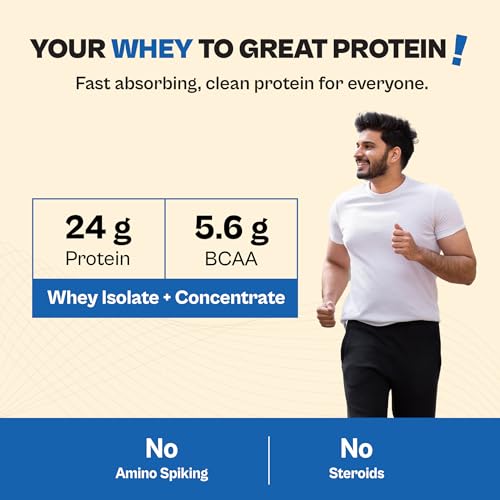 Image of Tata 1mg Ultra Clean Whey Protein Isolate + Concentrate - Hazelnut Chocolate 1kg | 25g protein, 5.6g BCAA & 30B CFU Probiotics-28 Sachets