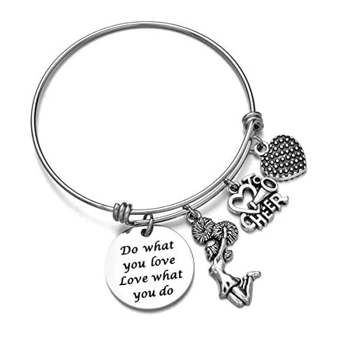ODLADM School Team Cheerleaing Cheerleader Inspiration Bracelet Birthday Gifts Jewelry for Her (cheerleading) Cover